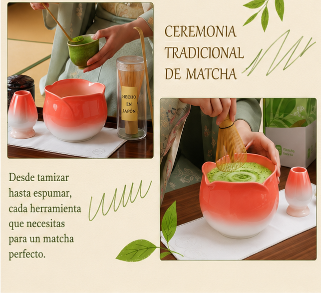 SET CEREMONIAL PREMIUM version Naranja floral (Envío incluido)