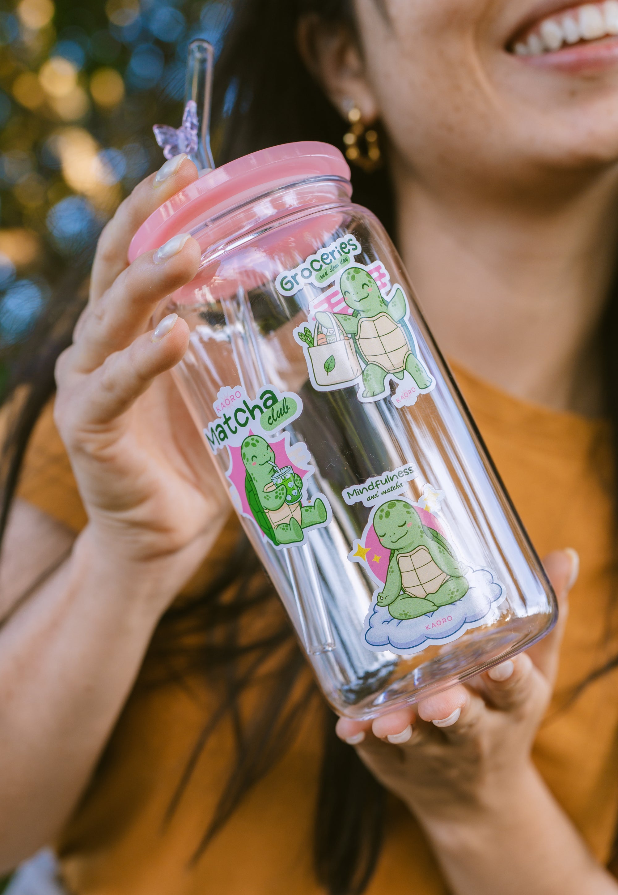 vaso tapa rosada pajilla rosada