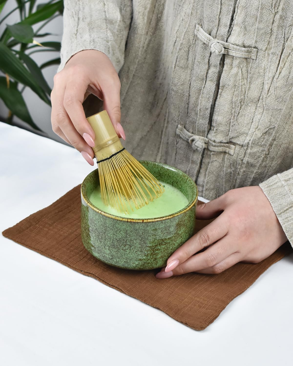 Kit de Matcha color Verde con pequitas