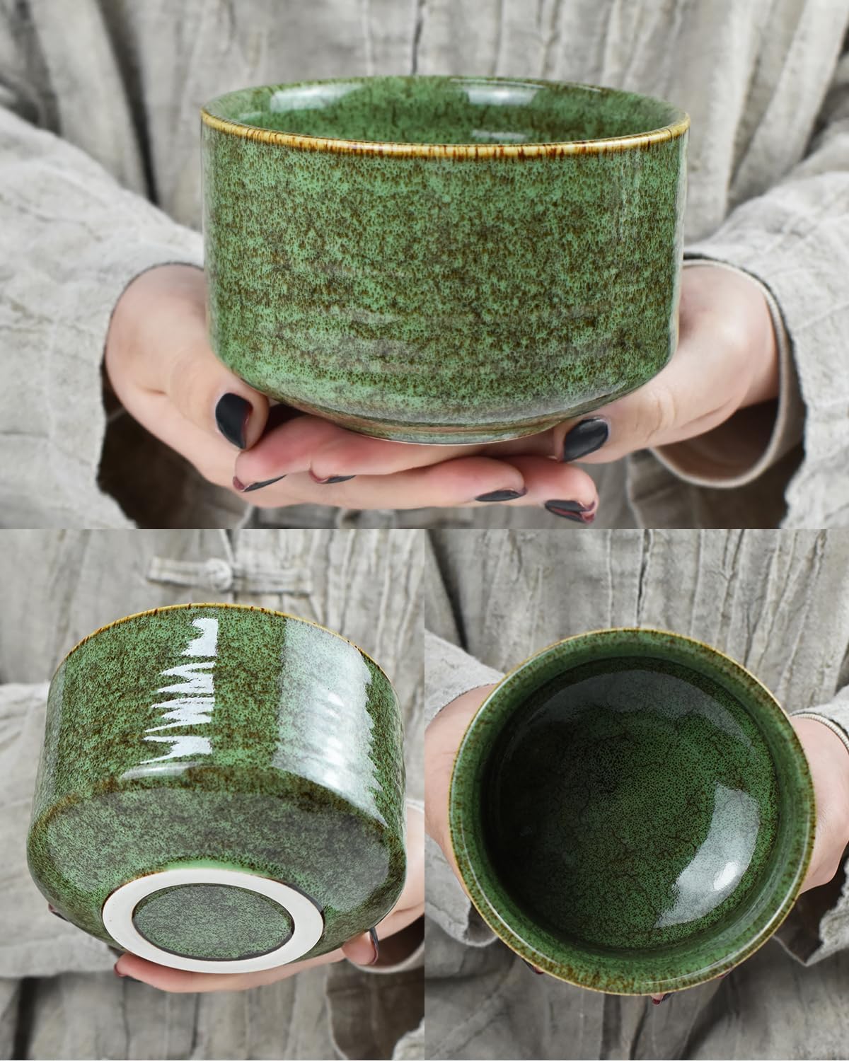 Kit de Matcha color Verde con pequitas