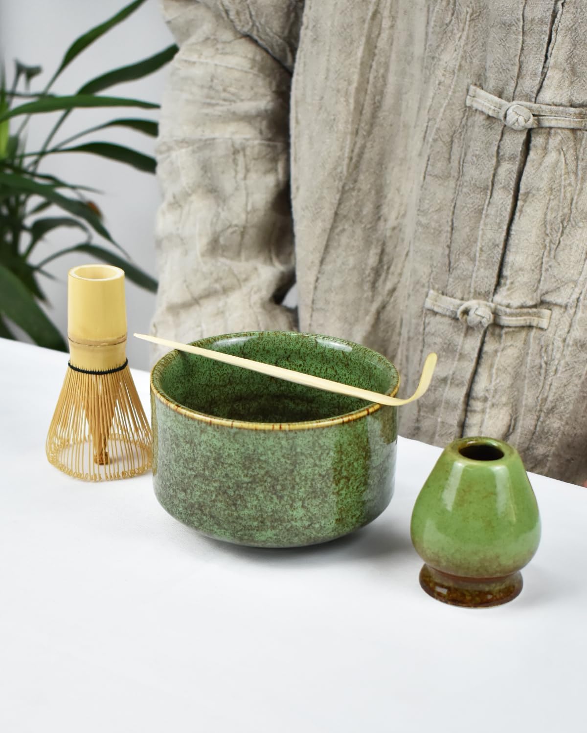 Kit de Matcha color Verde con pequitas